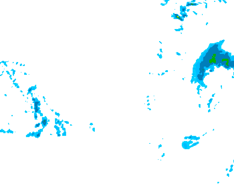 GDPS precipitation 186 hour forecast chart for Canada based on 2025/12/06 1200Z data