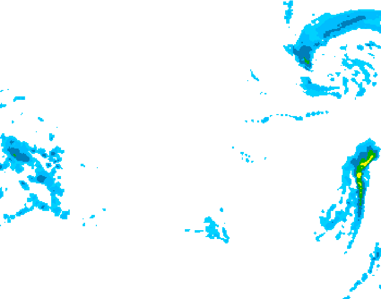 GDPS precipitation 204 hour forecast chart for Canada based on 2025/12/06 1200Z data