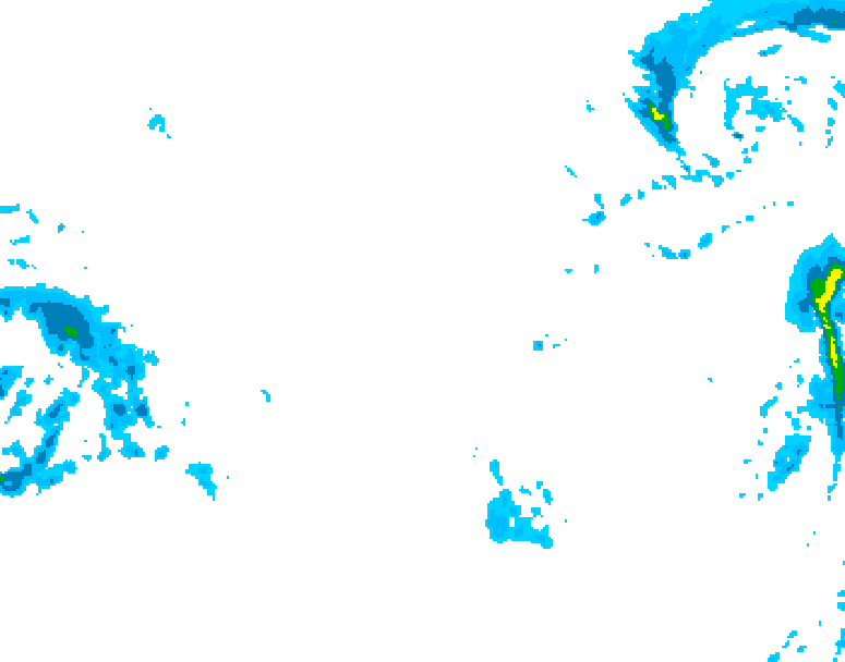 GDPS precipitation 210 hour forecast chart for Canada based on 2025/12/06 1200Z data