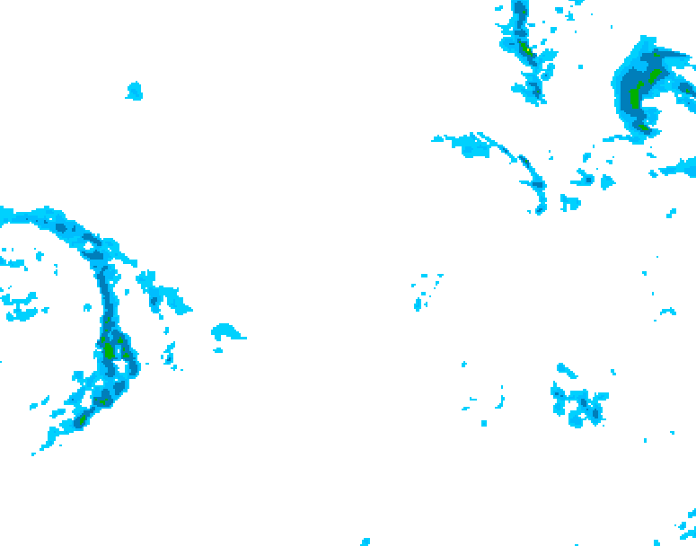 GDPS precipitation 228 hour forecast chart for Canada based on 2025/12/06 1200Z data