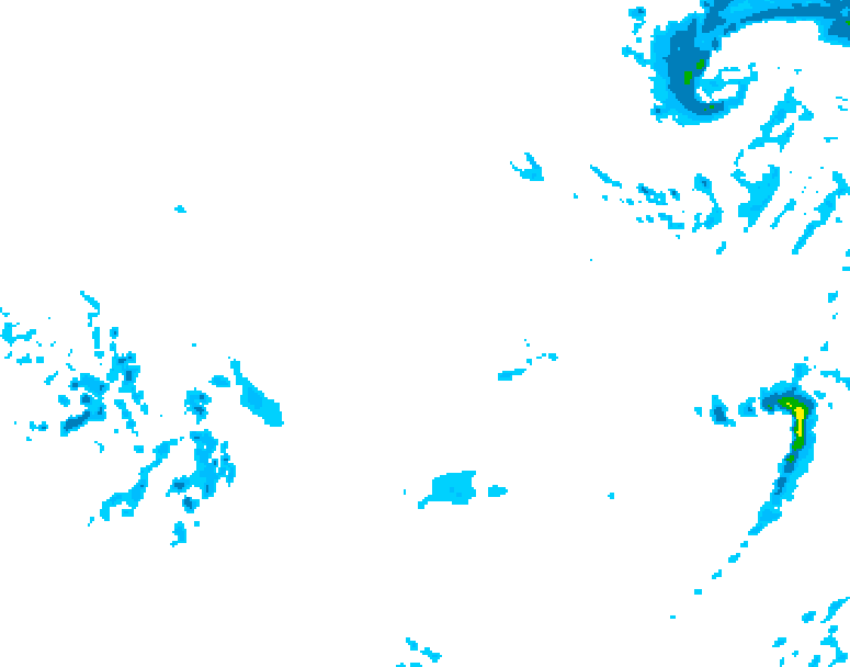 GDPS precipitation 240 hour forecast chart for Canada based on 2025/12/06 1200Z data