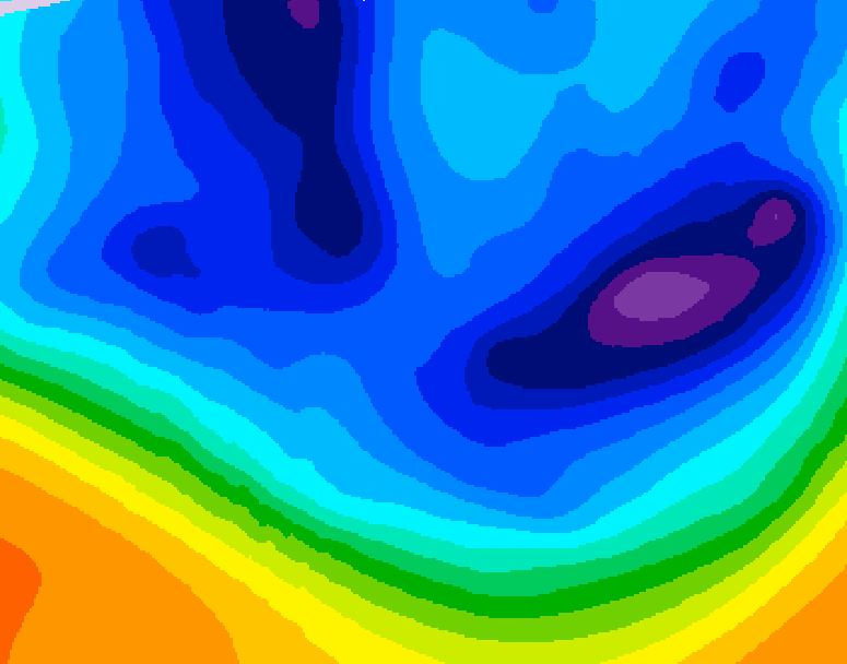 GDPS 500 millibar geopotential height 066 hour forecast chart for Canada based on 2025/12/07 0000Z data