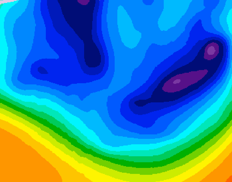 GDPS 500 millibar geopotential height 072 hour forecast chart for Canada based on 2025/12/07 0000Z data