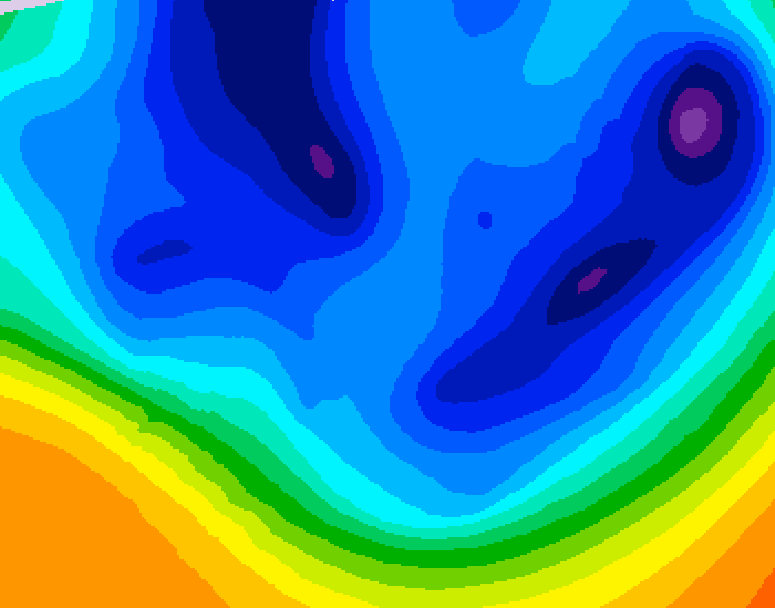 GDPS 500 millibar geopotential height 084 hour forecast chart for Canada based on 2025/12/07 0000Z data