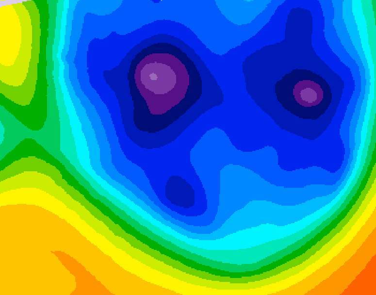 GDPS 500 millibar geopotential height 144 hour forecast chart for Canada based on 2025/12/07 0000Z data