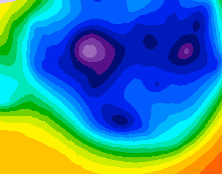 GDPS 500 millibar geopotential height 156 hour forecast chart for Canada based on 2025/12/07 0000Z data