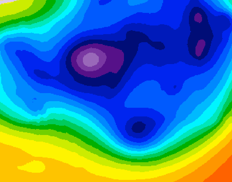 GDPS 500 millibar geopotential height 168 hour forecast chart for Canada based on 2025/12/07 0000Z data