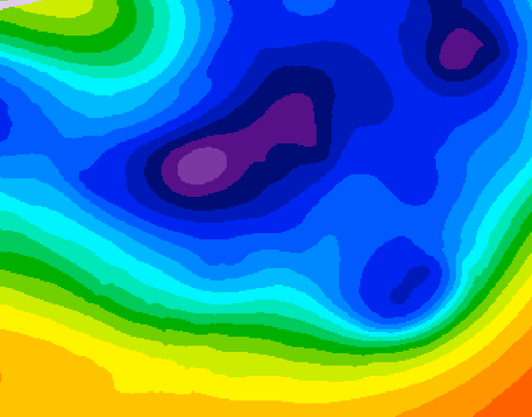 GDPS 500 millibar geopotential height 186 hour forecast chart for Canada based on 2025/12/07 0000Z data