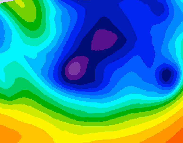 GDPS 500 millibar geopotential height 204 hour forecast chart for Canada based on 2025/12/07 0000Z data
