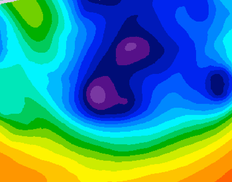 GDPS 500 millibar geopotential height 210 hour forecast chart for Canada based on 2025/12/07 0000Z data