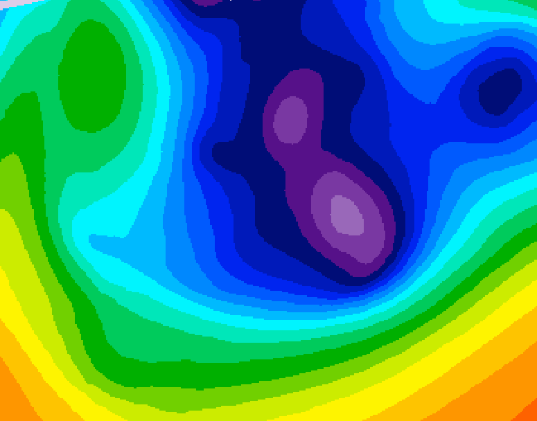 GDPS 500 millibar geopotential height 240 hour forecast chart for Canada based on 2025/12/07 0000Z data