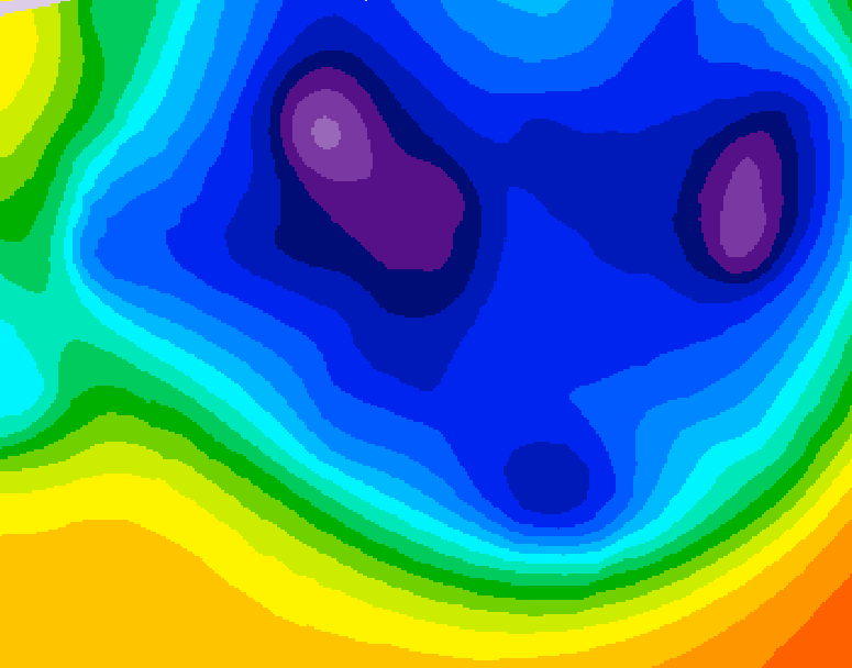 GDPS 500 millibar geopotential height 144 hour forecast chart for Canada based on 2025/12/07 1200Z data