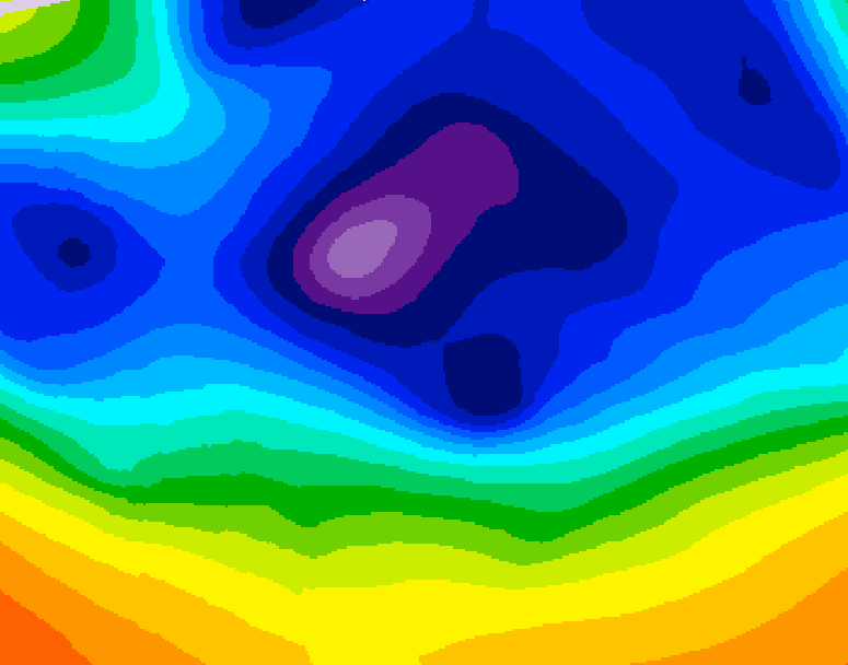 GDPS 500 millibar geopotential height 204 hour forecast chart for Canada based on 2025/12/07 1200Z data