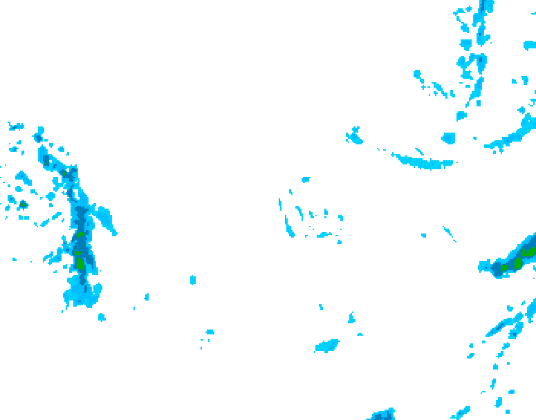 GDPS precipitation 012 hour forecast chart for Canada based on 2025/12/07 0000Z data