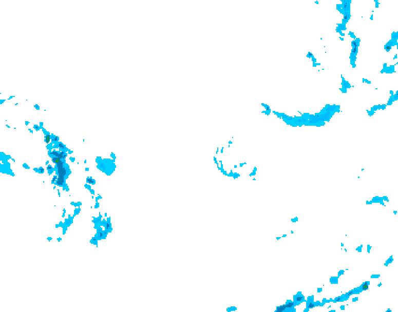 GDPS precipitation 024 hour forecast chart for Canada based on 2025/12/07 0000Z data