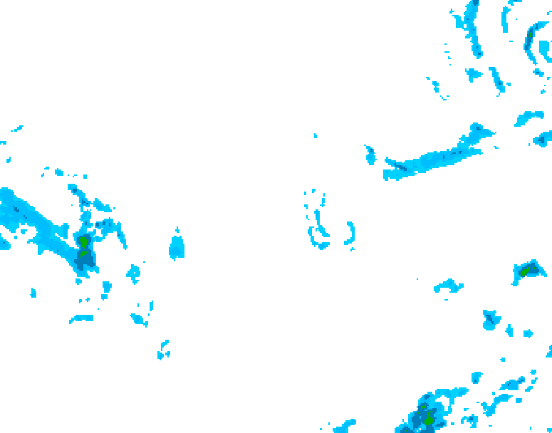 GDPS precipitation 030 hour forecast chart for Canada based on 2025/12/07 0000Z data