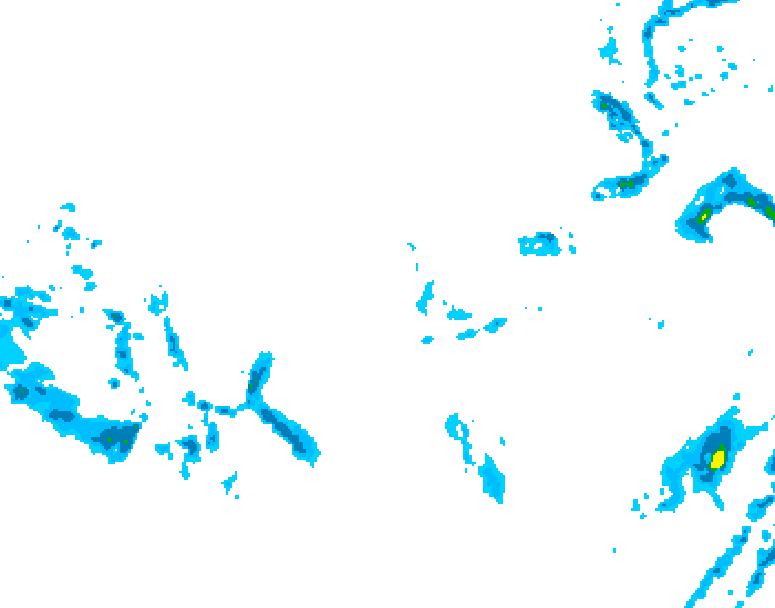 GDPS precipitation 060 hour forecast chart for Canada based on 2025/12/07 0000Z data