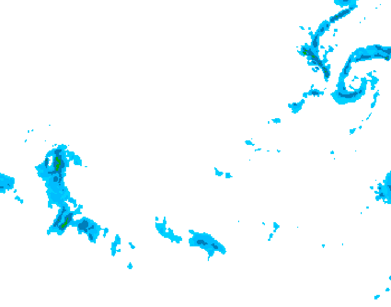 GDPS precipitation 072 hour forecast chart for Canada based on 2025/12/07 0000Z data