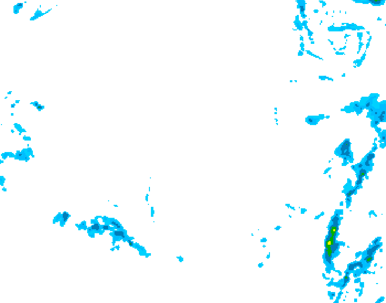 GDPS precipitation 108 hour forecast chart for Canada based on 2025/12/07 0000Z data