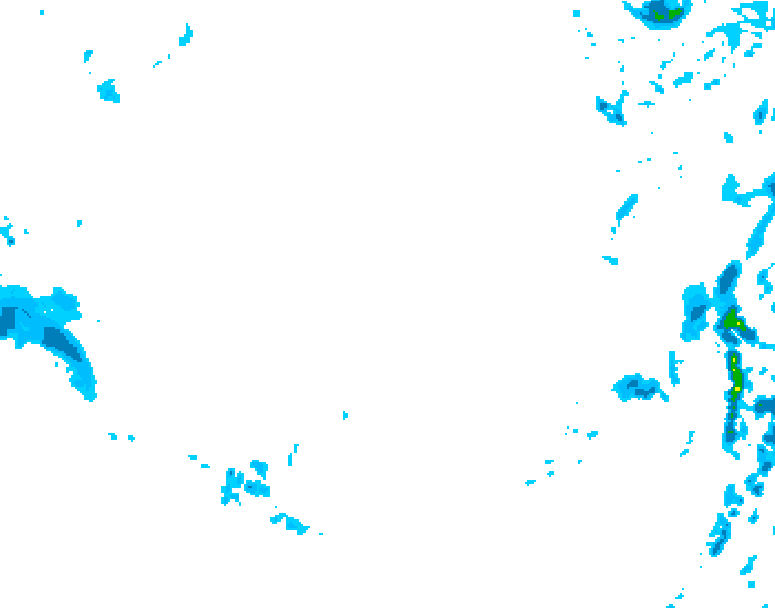 GDPS precipitation 120 hour forecast chart for Canada based on 2025/12/07 0000Z data