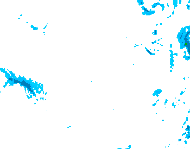 GDPS precipitation 132 hour forecast chart for Canada based on 2025/12/07 0000Z data