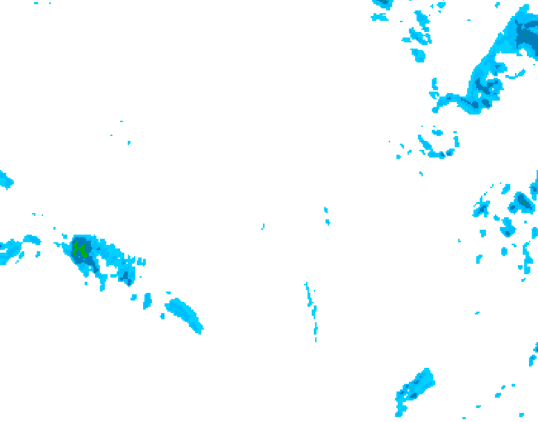GDPS precipitation 144 hour forecast chart for Canada based on 2025/12/07 0000Z data