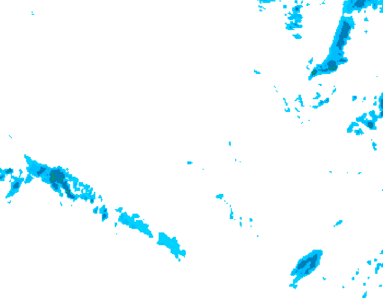 GDPS precipitation 150 hour forecast chart for Canada based on 2025/12/07 0000Z data
