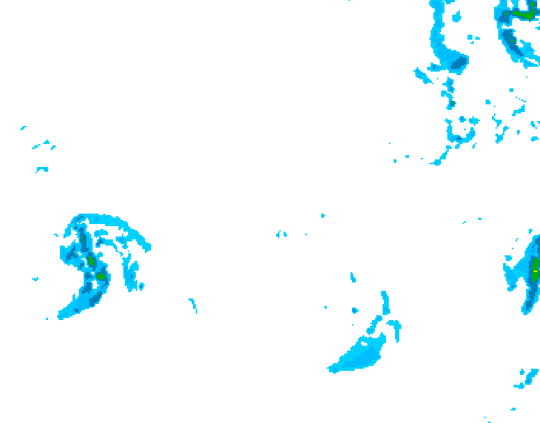 GDPS precipitation 168 hour forecast chart for Canada based on 2025/12/07 0000Z data