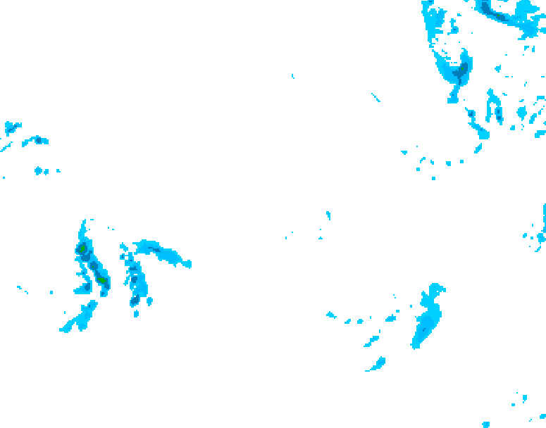 GDPS precipitation 174 hour forecast chart for Canada based on 2025/12/07 0000Z data