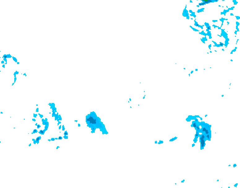 GDPS precipitation 180 hour forecast chart for Canada based on 2025/12/07 0000Z data