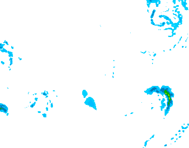 GDPS precipitation 186 hour forecast chart for Canada based on 2025/12/07 0000Z data