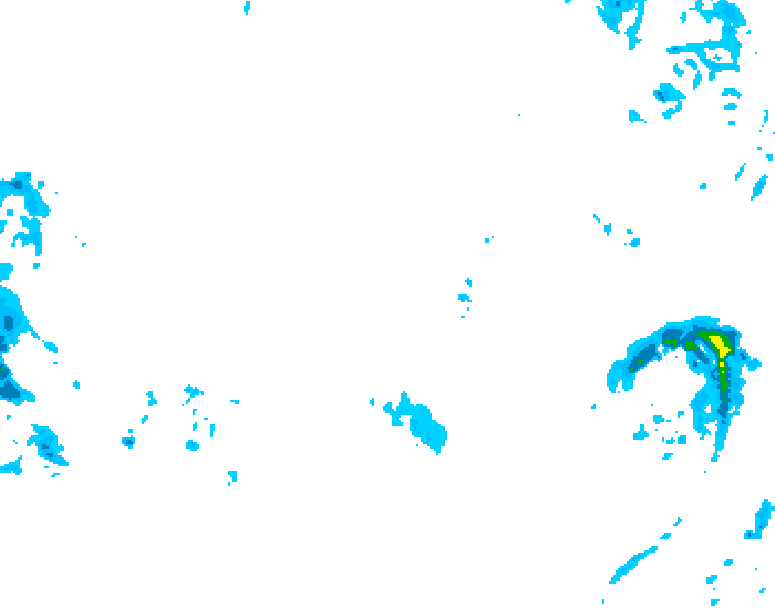 GDPS precipitation 192 hour forecast chart for Canada based on 2025/12/07 0000Z data