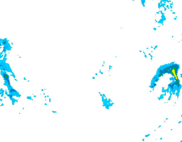 GDPS precipitation 198 hour forecast chart for Canada based on 2025/12/07 0000Z data