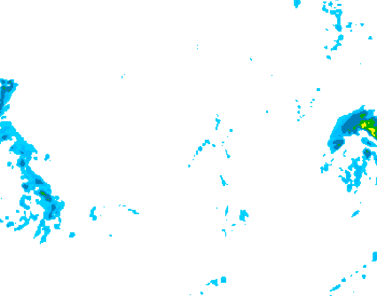 GDPS precipitation 204 hour forecast chart for Canada based on 2025/12/07 0000Z data