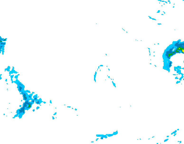 GDPS precipitation 210 hour forecast chart for Canada based on 2025/12/07 0000Z data