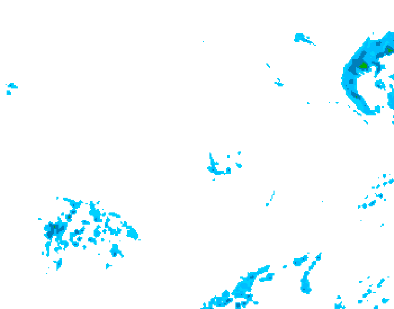 GDPS precipitation 228 hour forecast chart for Canada based on 2025/12/07 0000Z data