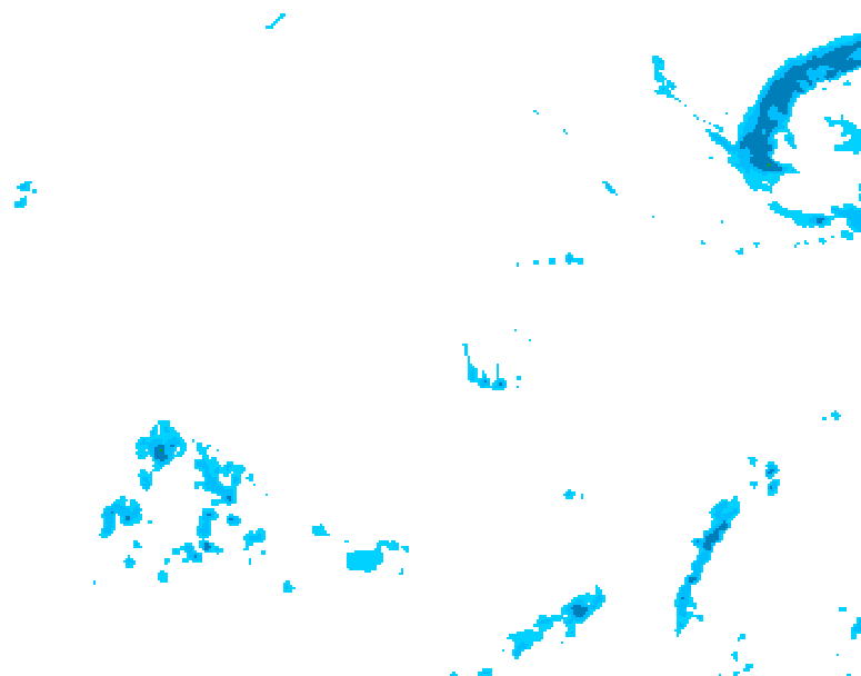 GDPS precipitation 234 hour forecast chart for Canada based on 2025/12/07 0000Z data