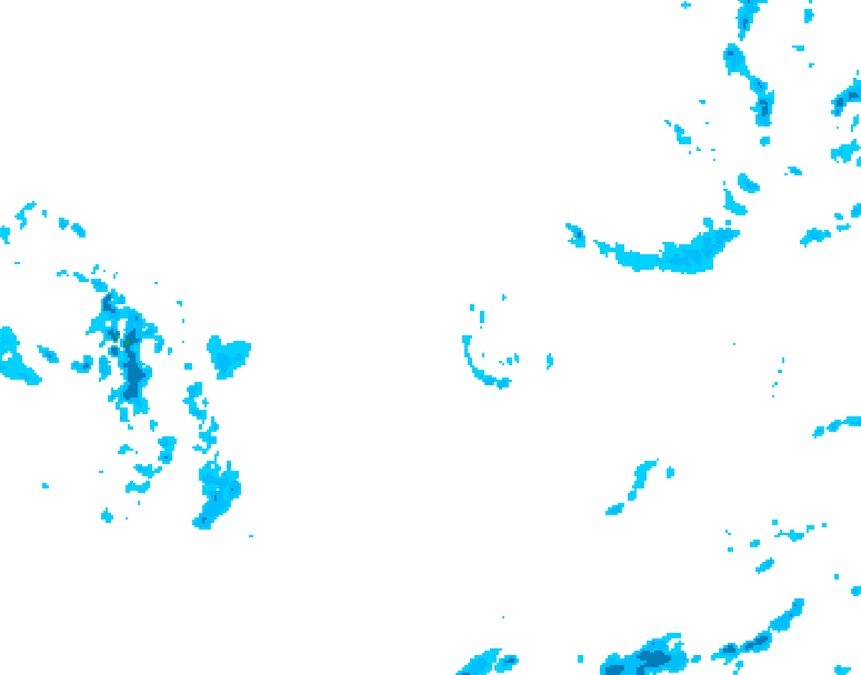 GDPS precipitation 012 hour forecast chart for Canada based on 2025/12/07 1200Z data