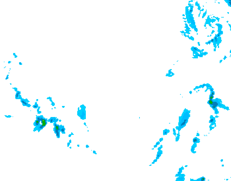 GDPS precipitation 084 hour forecast chart for Canada based on 2025/12/07 1200Z data