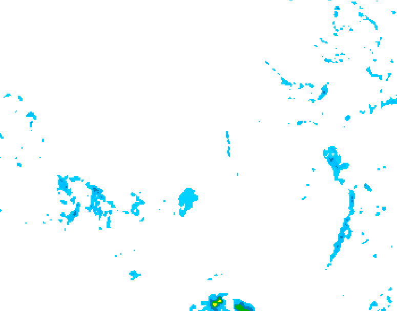 GDPS precipitation 222 hour forecast chart for Canada based on 2025/12/07 1200Z data