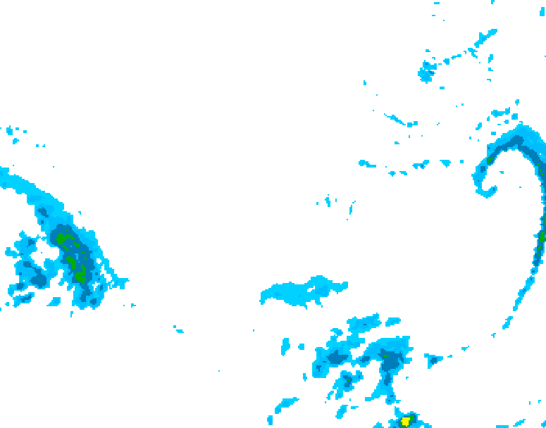 GDPS precipitation 240 hour forecast chart for Canada based on 2025/12/07 1200Z data