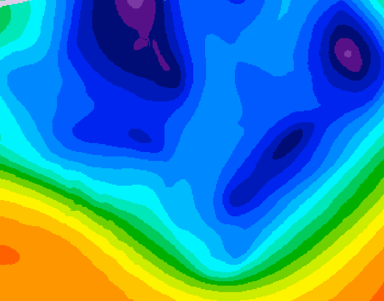 GDPS 500 millibar geopotential height 066 hour forecast chart for Canada based on 2025/12/08 0000Z data