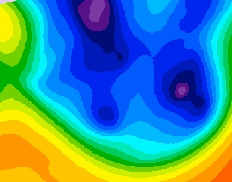 GDPS 500 millibar geopotential height 108 hour forecast chart for Canada based on 2025/12/08 0000Z data