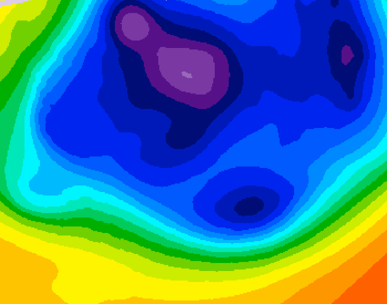 GDPS 500 millibar geopotential height 144 hour forecast chart for Canada based on 2025/12/08 0000Z data