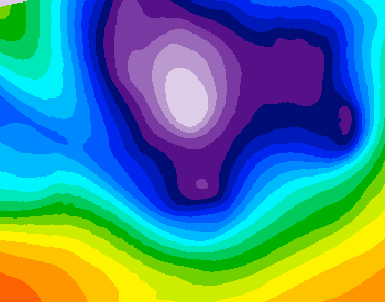 GDPS 500 millibar geopotential height 234 hour forecast chart for Canada based on 2025/12/08 0000Z data
