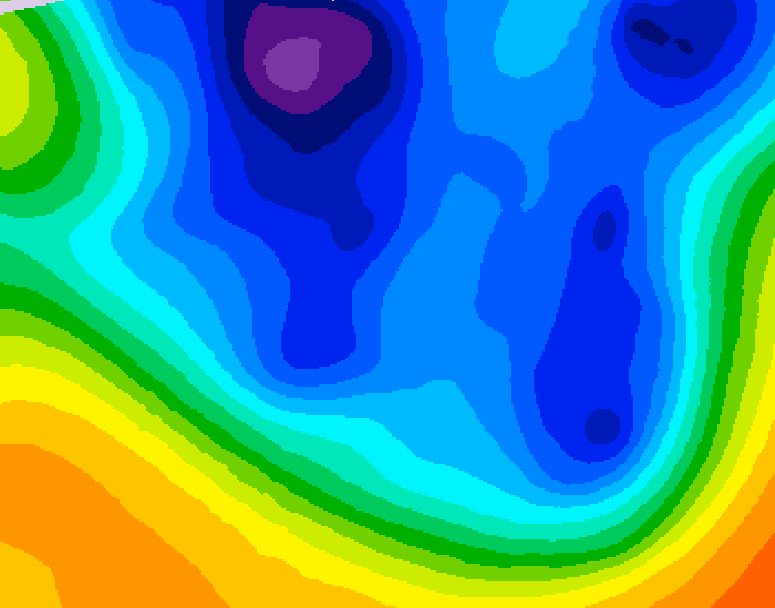 GDPS 500 millibar geopotential height 084 hour forecast chart for Canada based on 2025/12/08 1200Z data