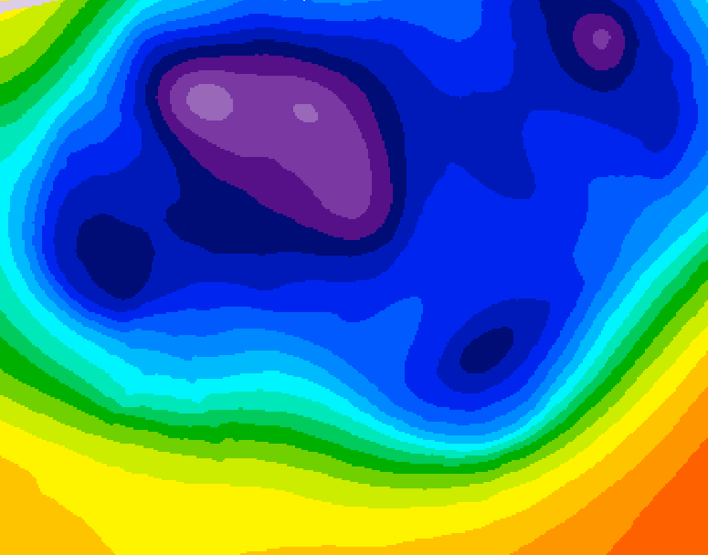 GDPS 500 millibar geopotential height 144 hour forecast chart for Canada based on 2025/12/08 1200Z data