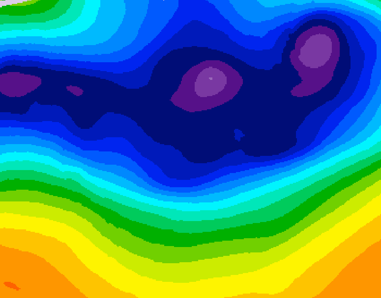 GDPS 500 millibar geopotential height 204 hour forecast chart for Canada based on 2025/12/08 1200Z data