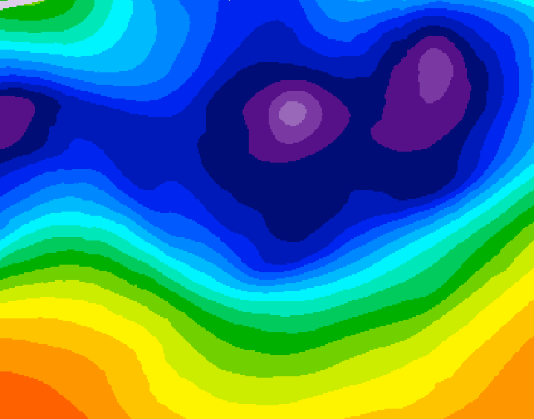 GDPS 500 millibar geopotential height 210 hour forecast chart for Canada based on 2025/12/08 1200Z data