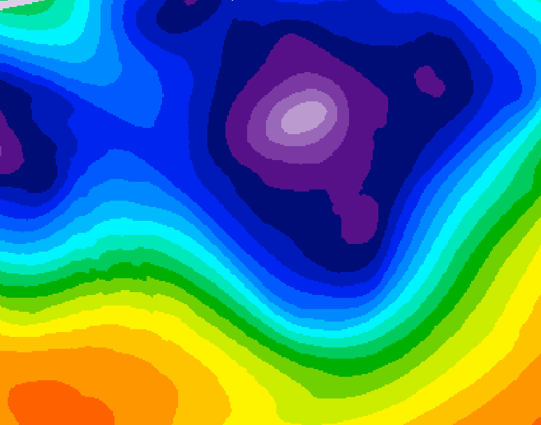 GDPS 500 millibar geopotential height 228 hour forecast chart for Canada based on 2025/12/08 1200Z data
